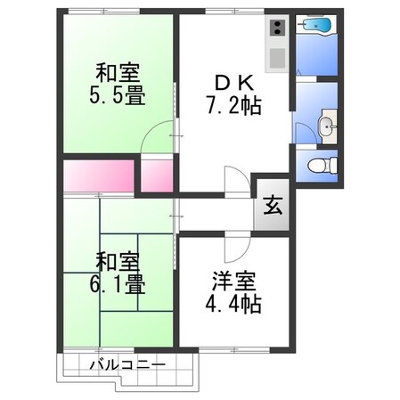 アネックス近義の物件間取画像